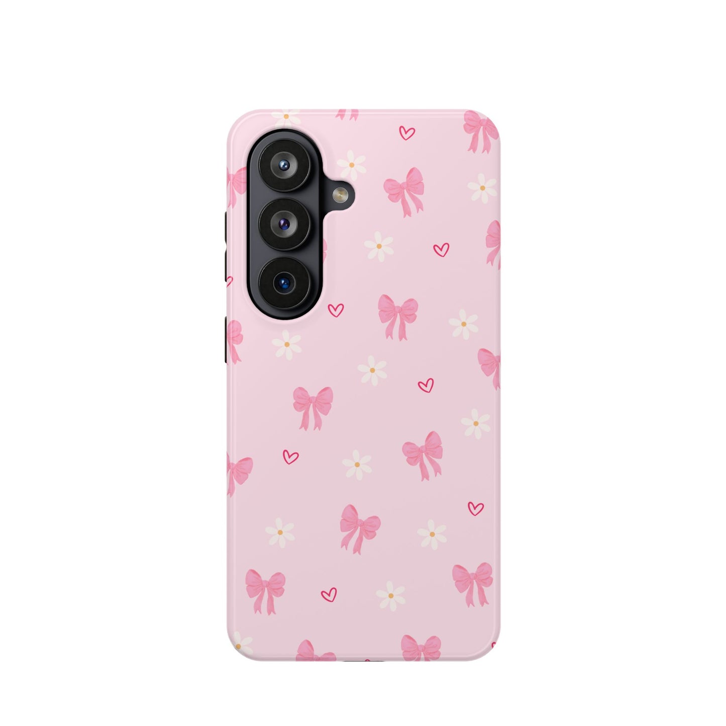 Pink Bow Pattern Magnetic Impact Phone Case